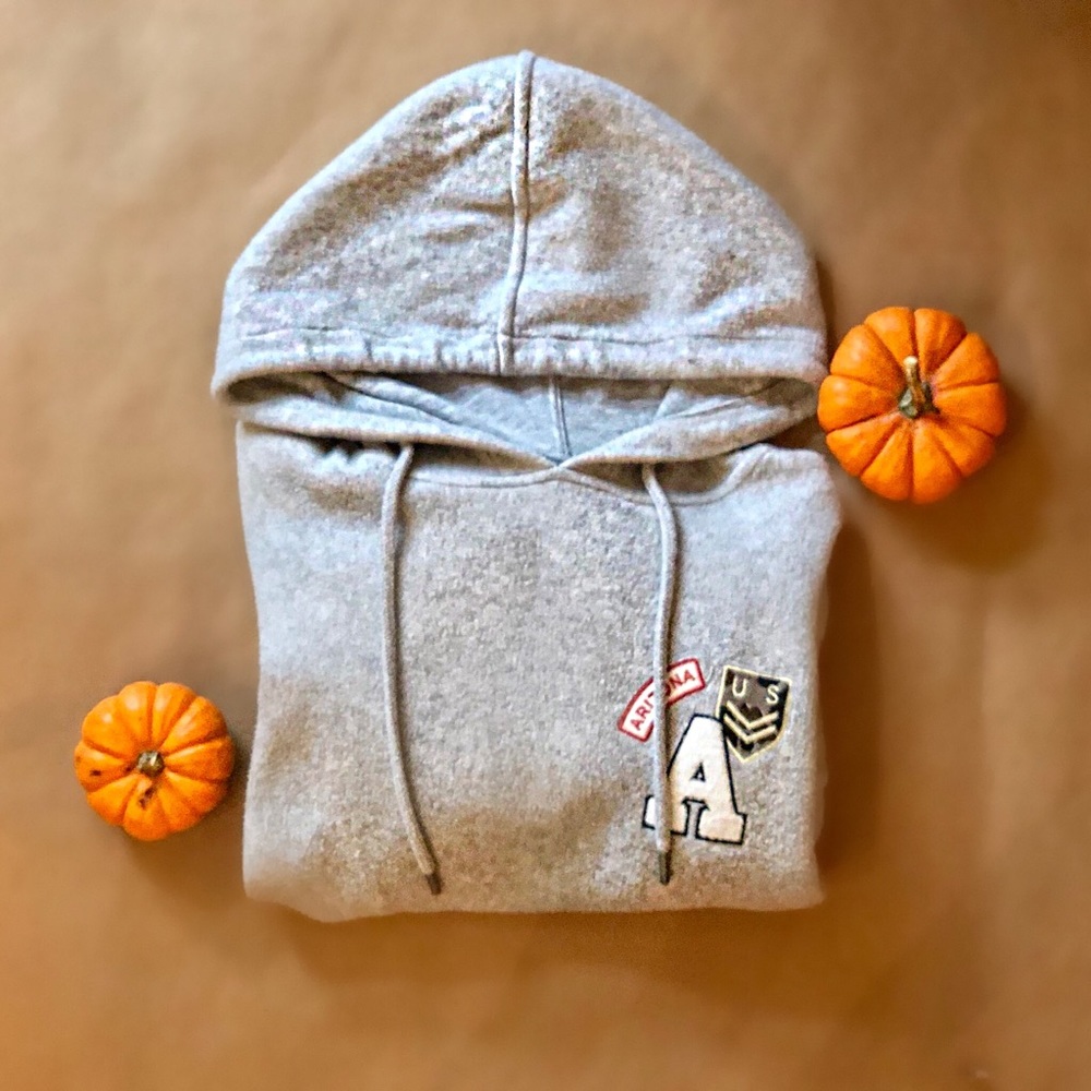 Topshop Cropped Hoddie with Patches